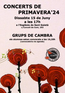 CONCERTS PRIMAVERA'24 cambres